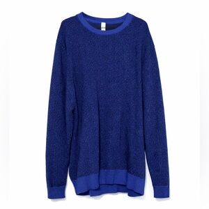 STYLUS Men’s Deep Blue Crew Neck Sweater